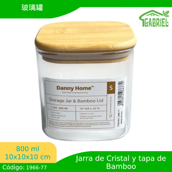 800 ml,10*10*10 cm/玻璃罐/Tarro de cristal