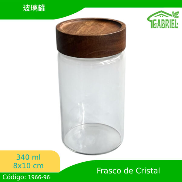 340ml,8*10cm/玻璃罐/Tarro de vidrio