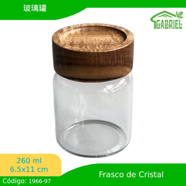 260ml,6.5*11 cm/玻璃罐/Tarros de vidrio