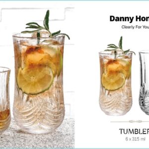 7.3*13*4.6cm,315ml /杯子 6PCS/VASO 6PCS