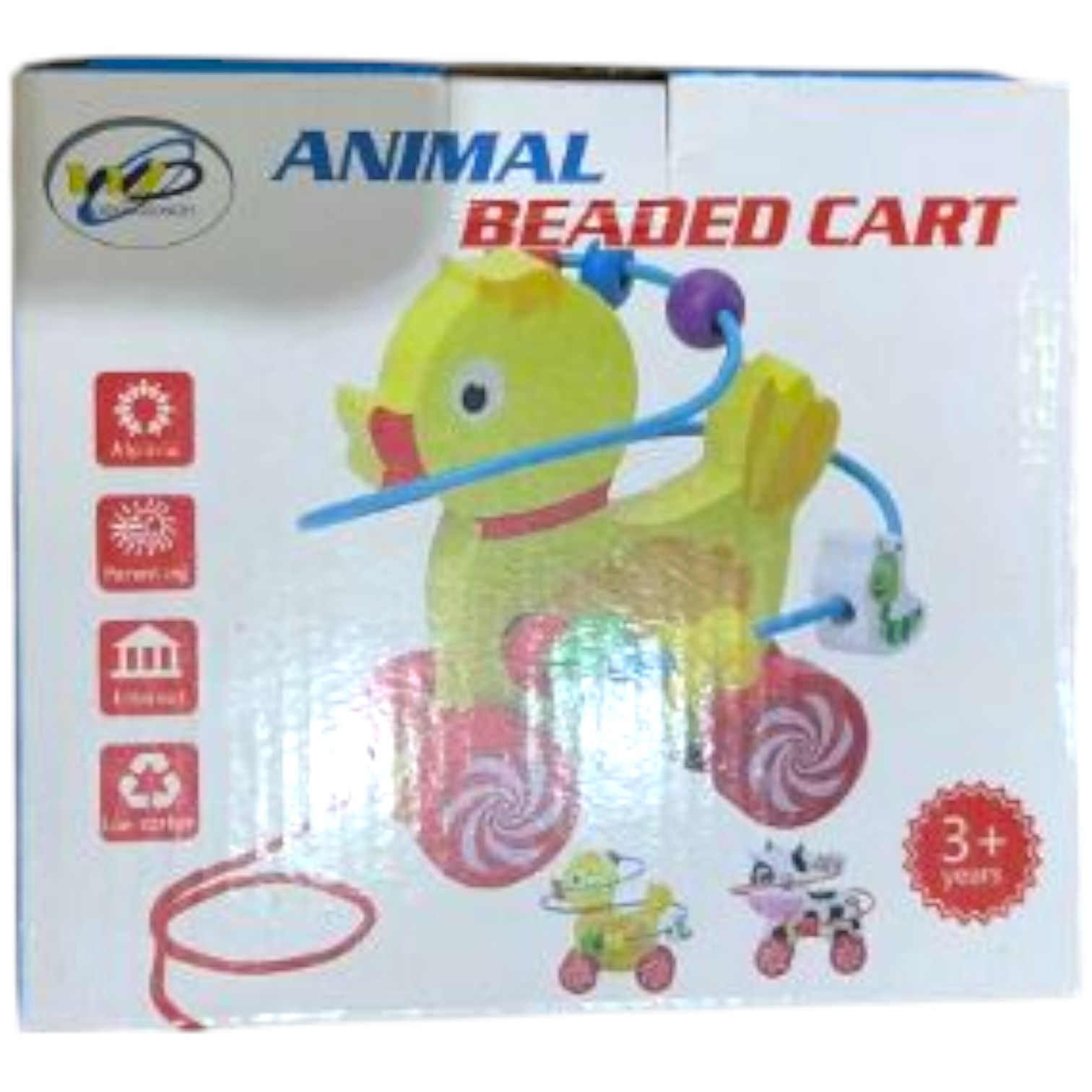 Juego Niños Carrito Animal con Cuentas