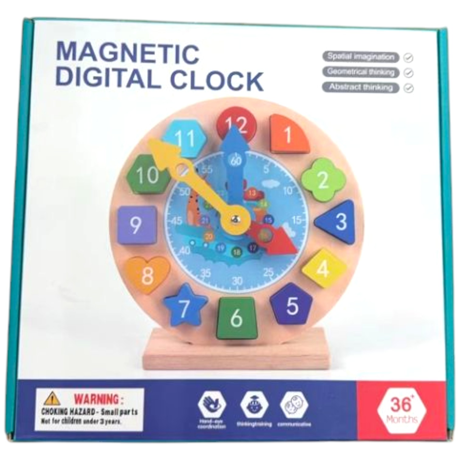 Juego Magnético para Niños Aprendizaje del Reloj