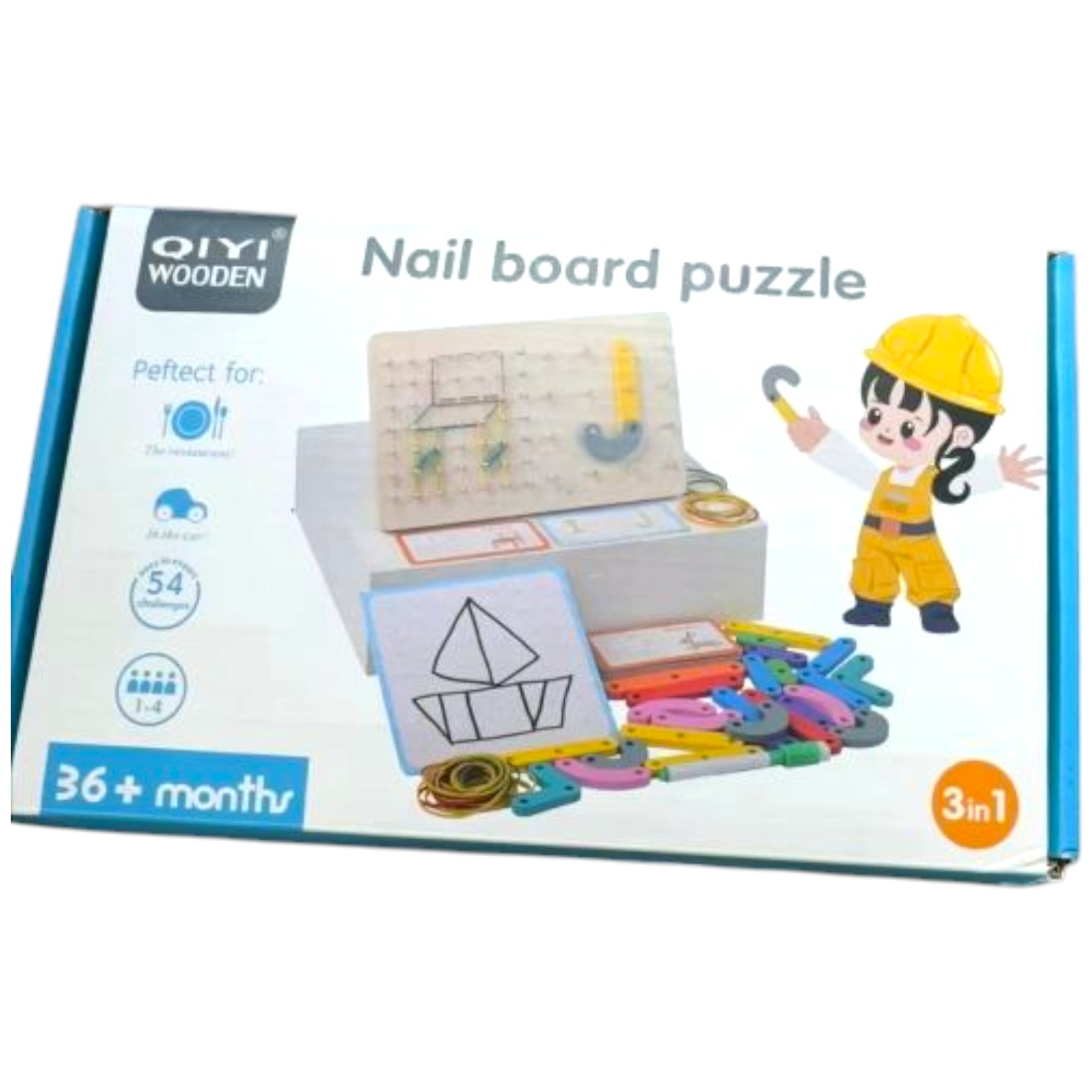 Puzzle de tablero de Clavos para Niños