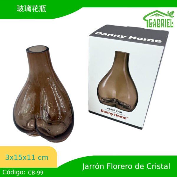 3.1*15.5*10.8cm/玻璃花瓶/Jarrón de vidrio