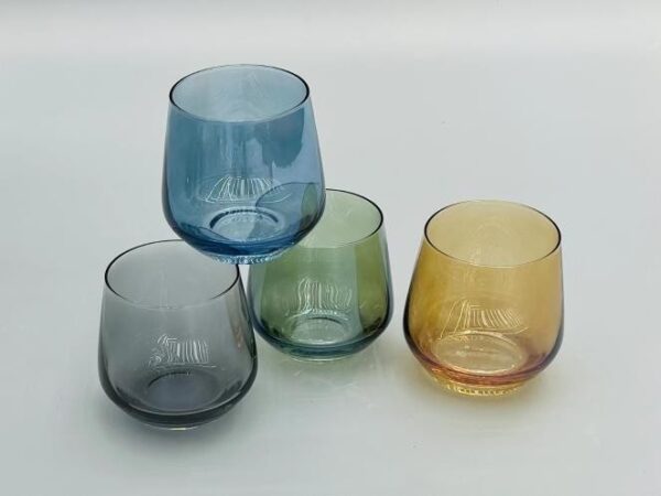 9.5*7.3*5.5cm,420ml/玻璃杯 4PCS/VASO DE VIDRIO 4PCS