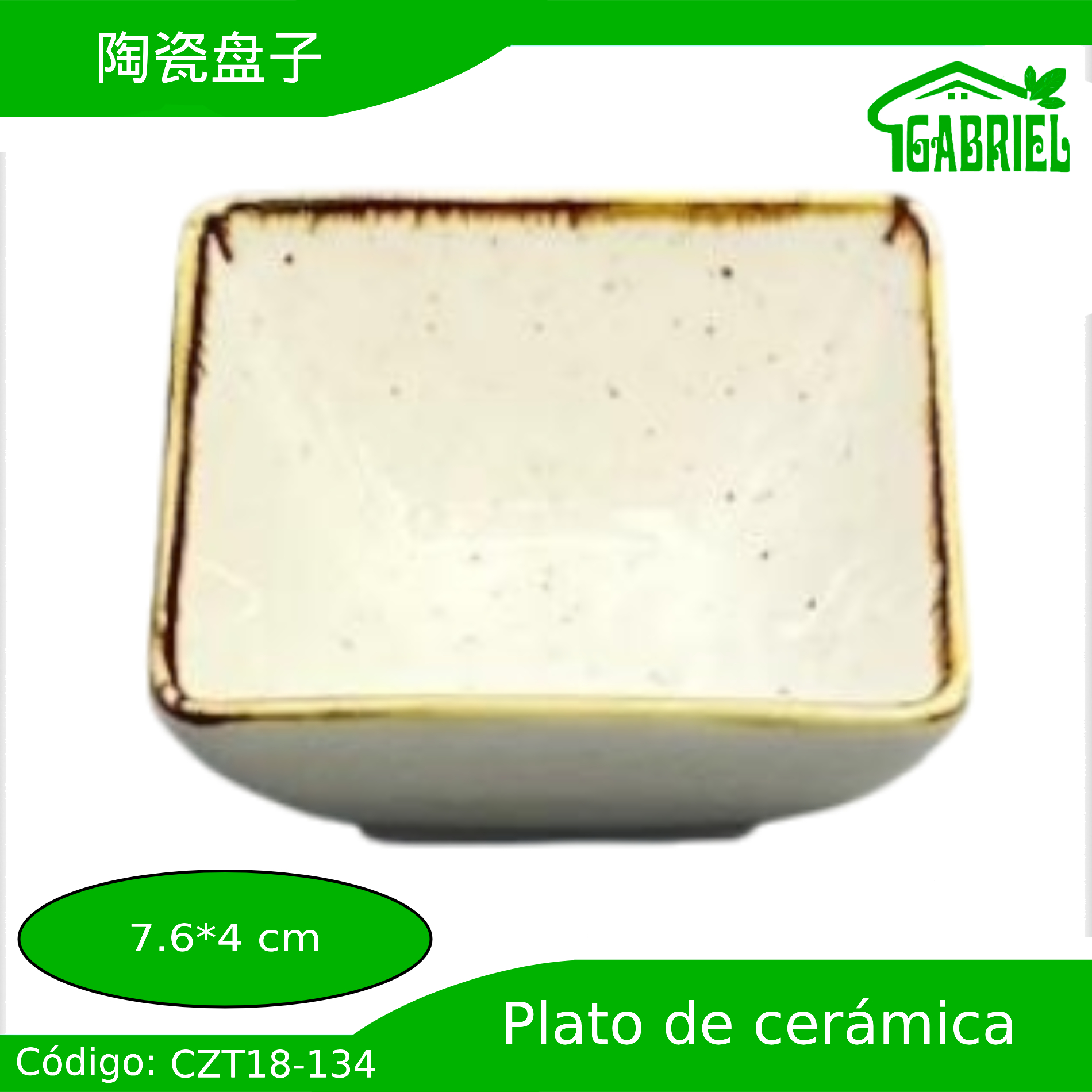 Plato de Cerámica 7.6×4 cm