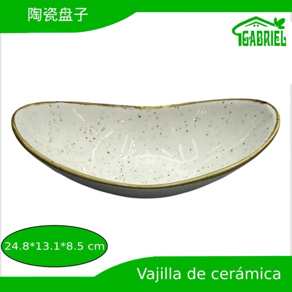 Bowl de Cerámica Elegante 24.8x13.1x8.5 cm