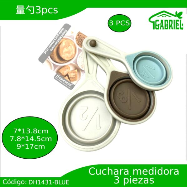 Cucharas medidoras 3 PCS 7x13.8 cm - 7.8x14.5 cm - 9x17 cm