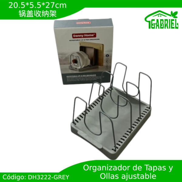 20.5*5.5*27cm,锅盖收纳架/Organizador de tapas de ollas