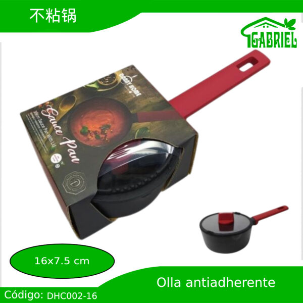 Olla Antiadherente Versátil 16x7.5 cm – Ideal para Todo Tipo de Comida