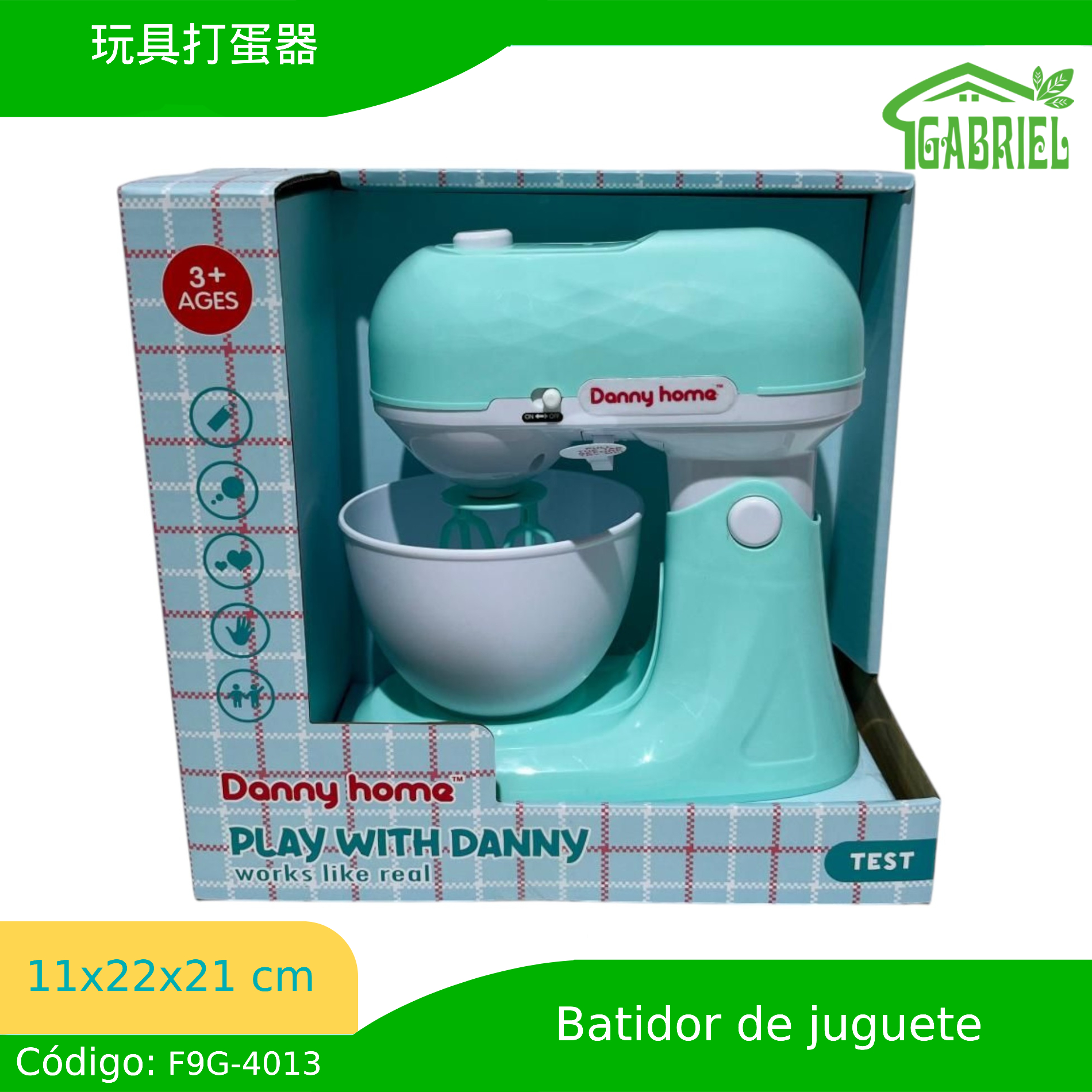 11.5*22.5*21 cm/玩具打蛋器/Batidores de huevos de juguete