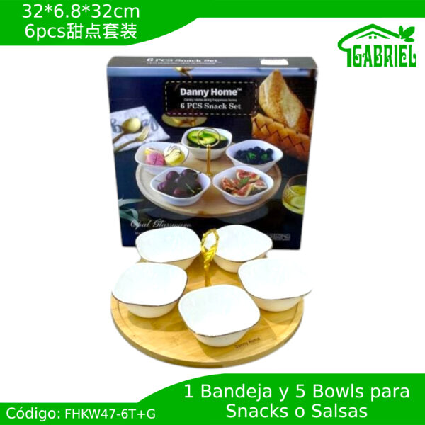 32*6.8*32 cm,6pcs甜点套装/6pcs Juego de postres