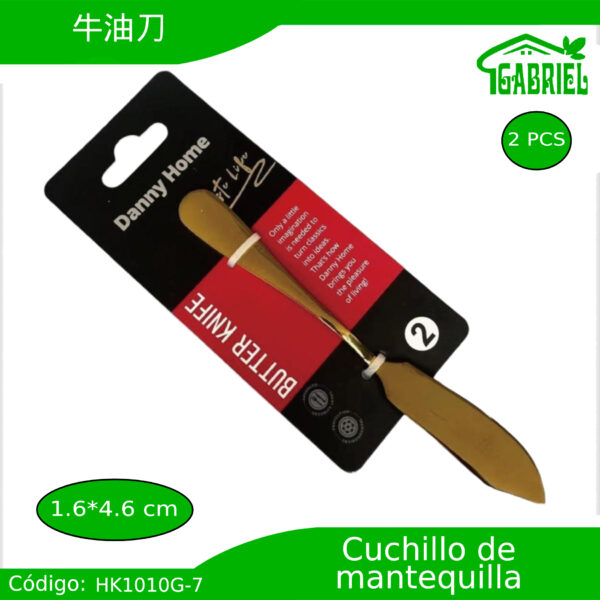 Cuchillo para Mantequilla 2 PCS 1.6x4.6 cm