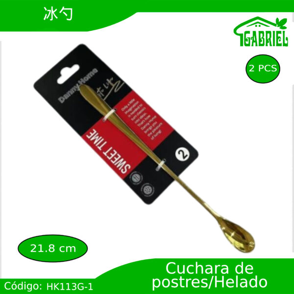 Cucharas para Helados/Postres 2 PCS 21.8 cm