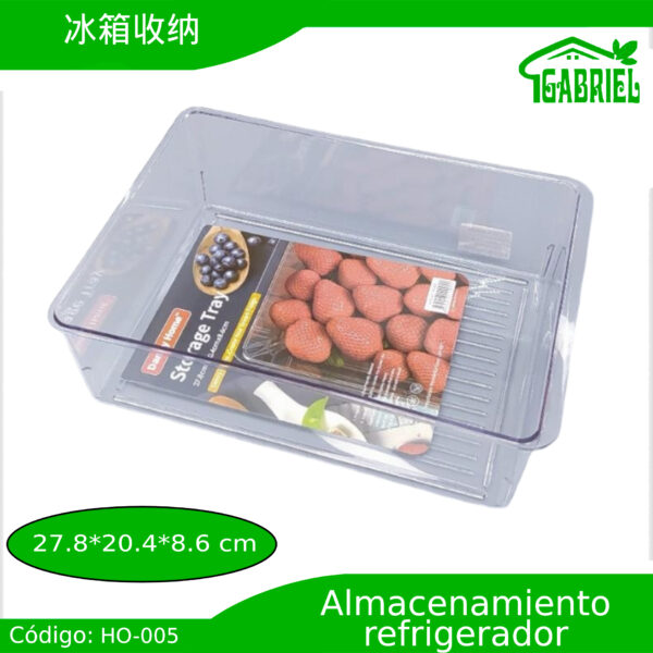 Caja de almacenamiento para refrigerador 27.8x20.4x8.6 cm