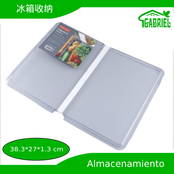 Caja de almacenamiento para refrigerador 38.3x27x1.3 cm