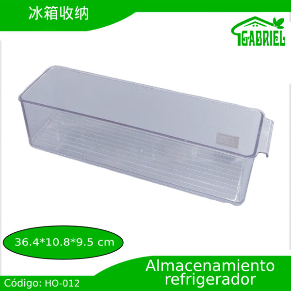 Caja de almacenamiento para refrigerador 36.4x10.8x9.5 cm