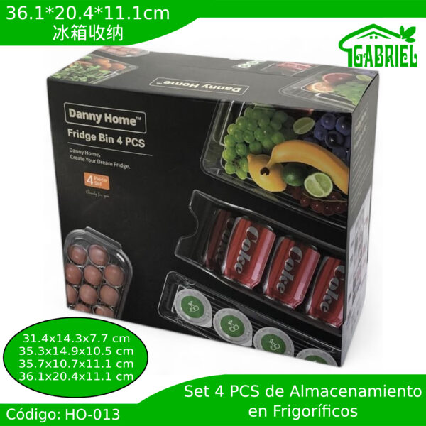 36.1*20.4*11.1cm/冰箱收纳/Caja de almacenamiento para frigoríficos