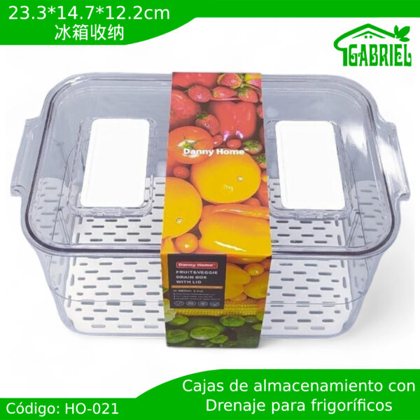 23.3*14.7*12.2cm/冰箱收纳/Caja de almacenamiento para frigoríficos