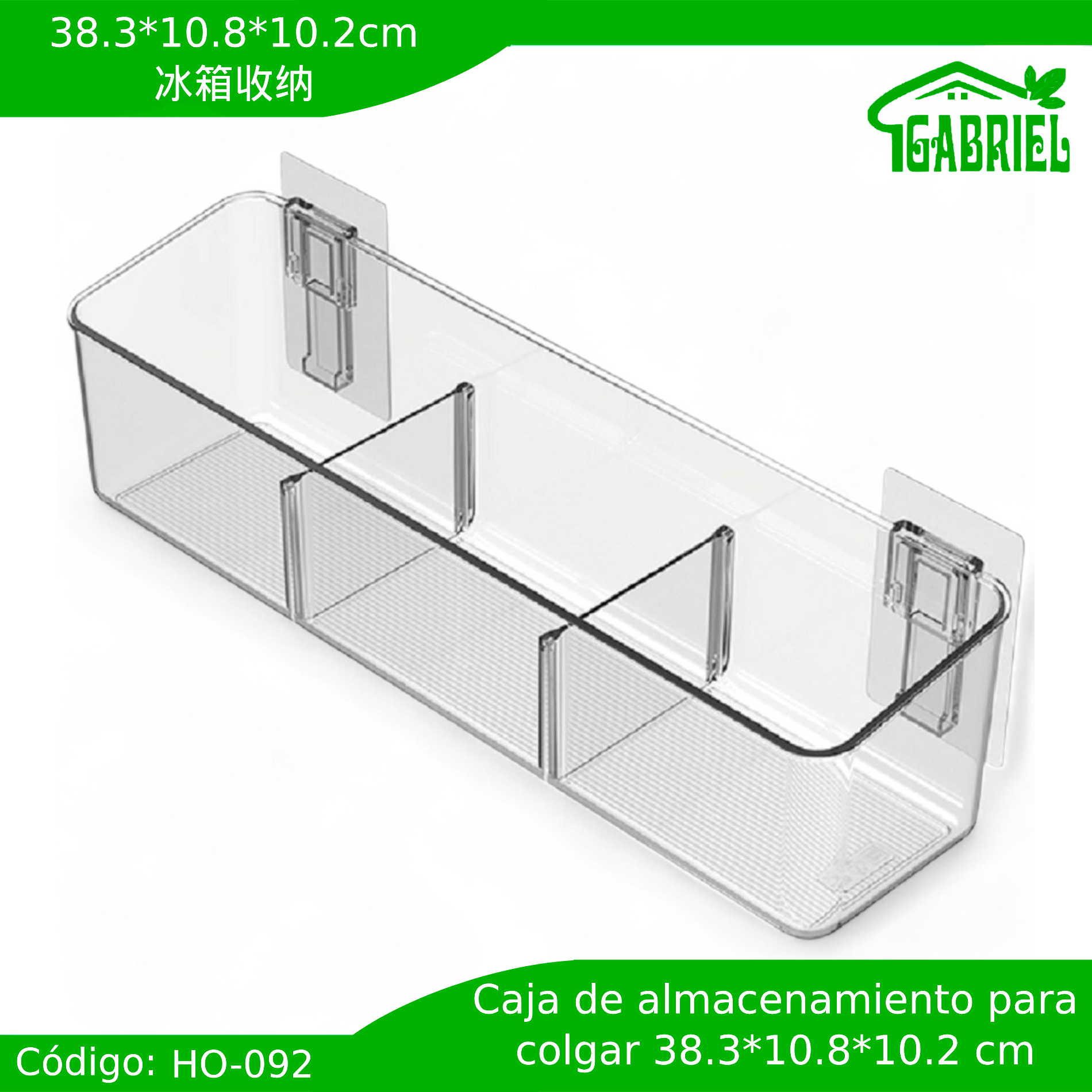 Caja de almacenamiento para Refrigeradores 38x10x10 cm