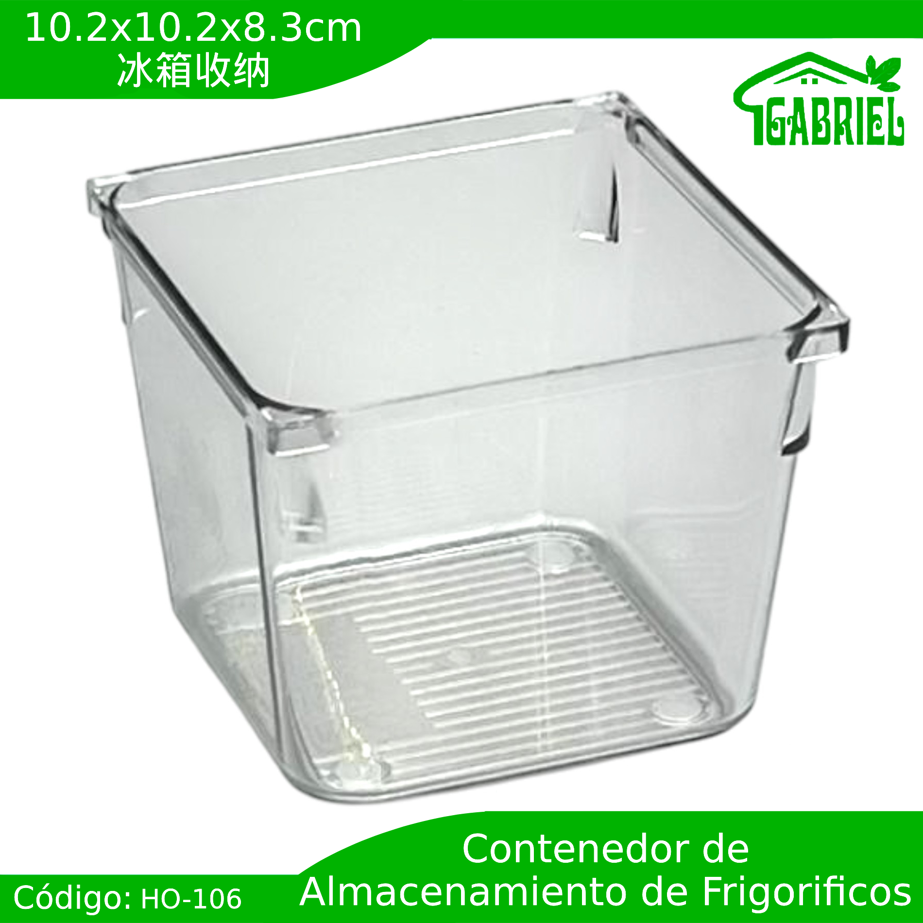 Caja de Almacenamiento para Refrigeradores 10x10x8 cm