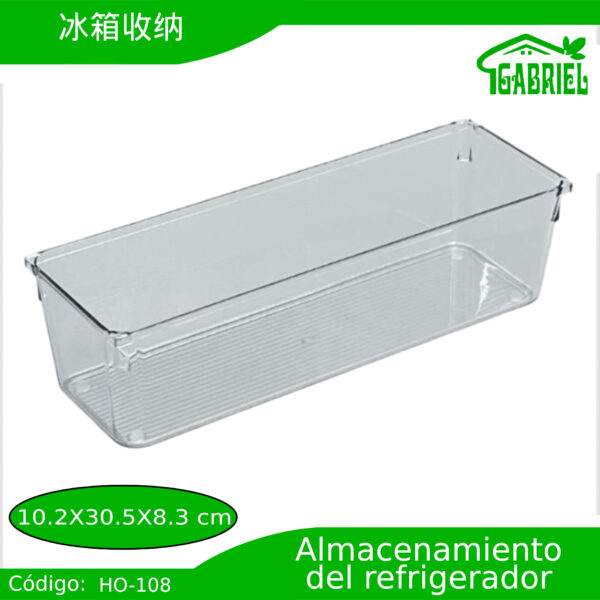 Caja de almacenamiento para refrigerador 10.2x30.5x8.3 cm