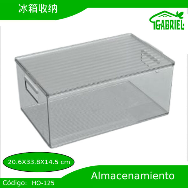 Caja de almacenamiento para refrigerador 20.6x33.8x14.5 cm