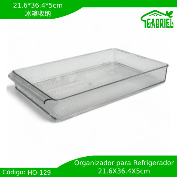 Bandeja de Almacenamiento para Refrigerador 21x36x5 cm