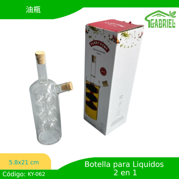 Botella de Aceite 2 en 1 6x21 cm