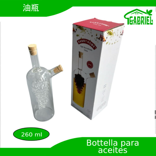 Botella para Aceites u Otros Líquidos 2 en 1 de 260 ml