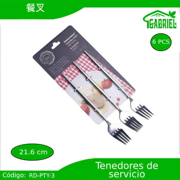 Tenedores de Servicio 6 PCS 21.6 cm