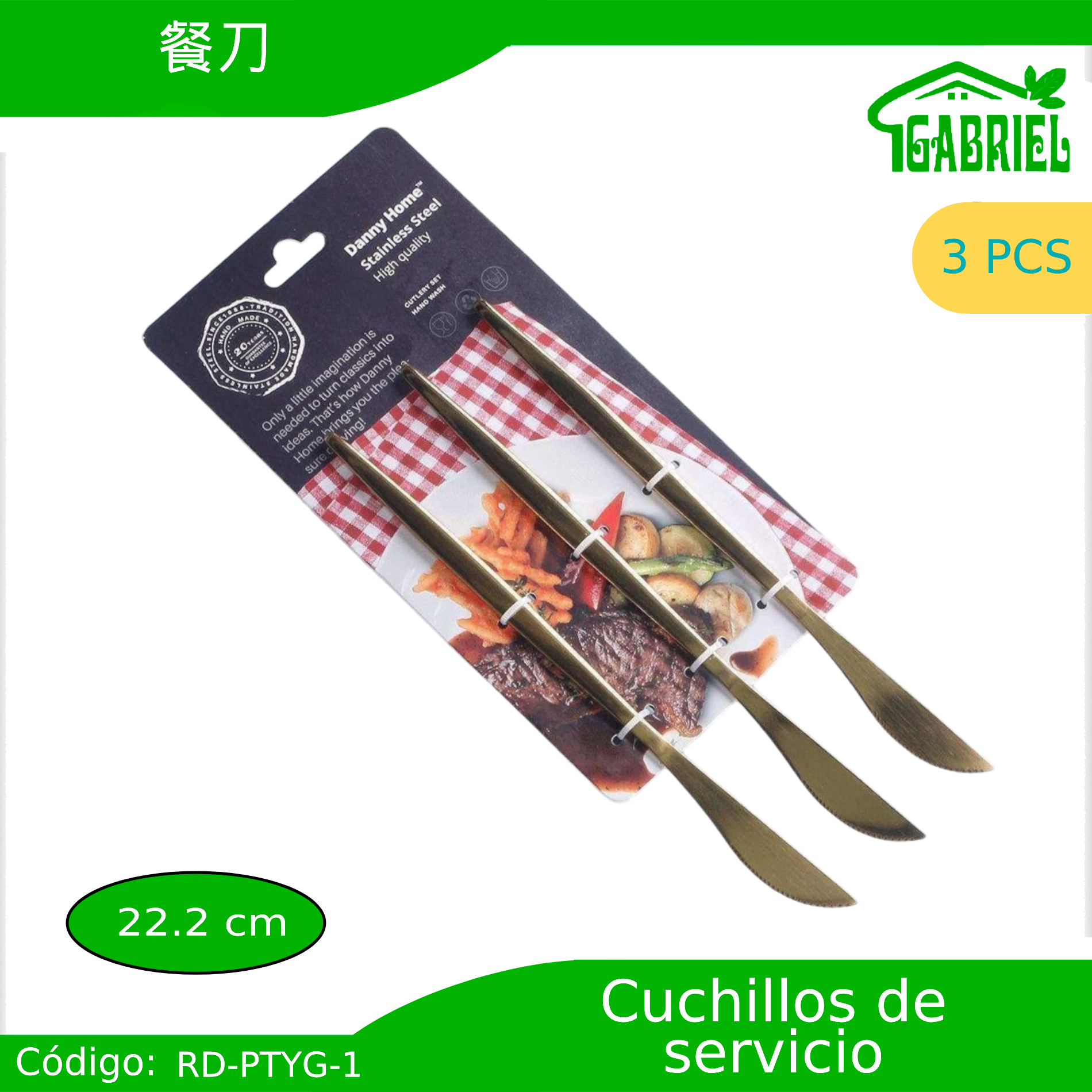 Cuchillos de Servicio 6 PCS 22.2 cm