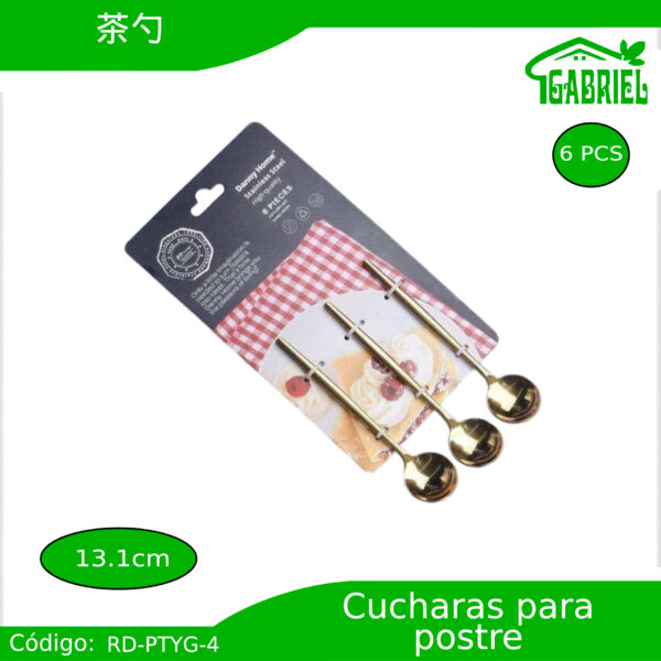 Cucharas para Postres 6 PCS 13.1 cm