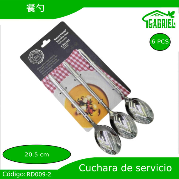 Cucharas de Servicio 6 PCS 20.5 cm