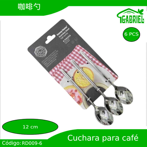 Cucharas para Café 6 PCS 12 cm