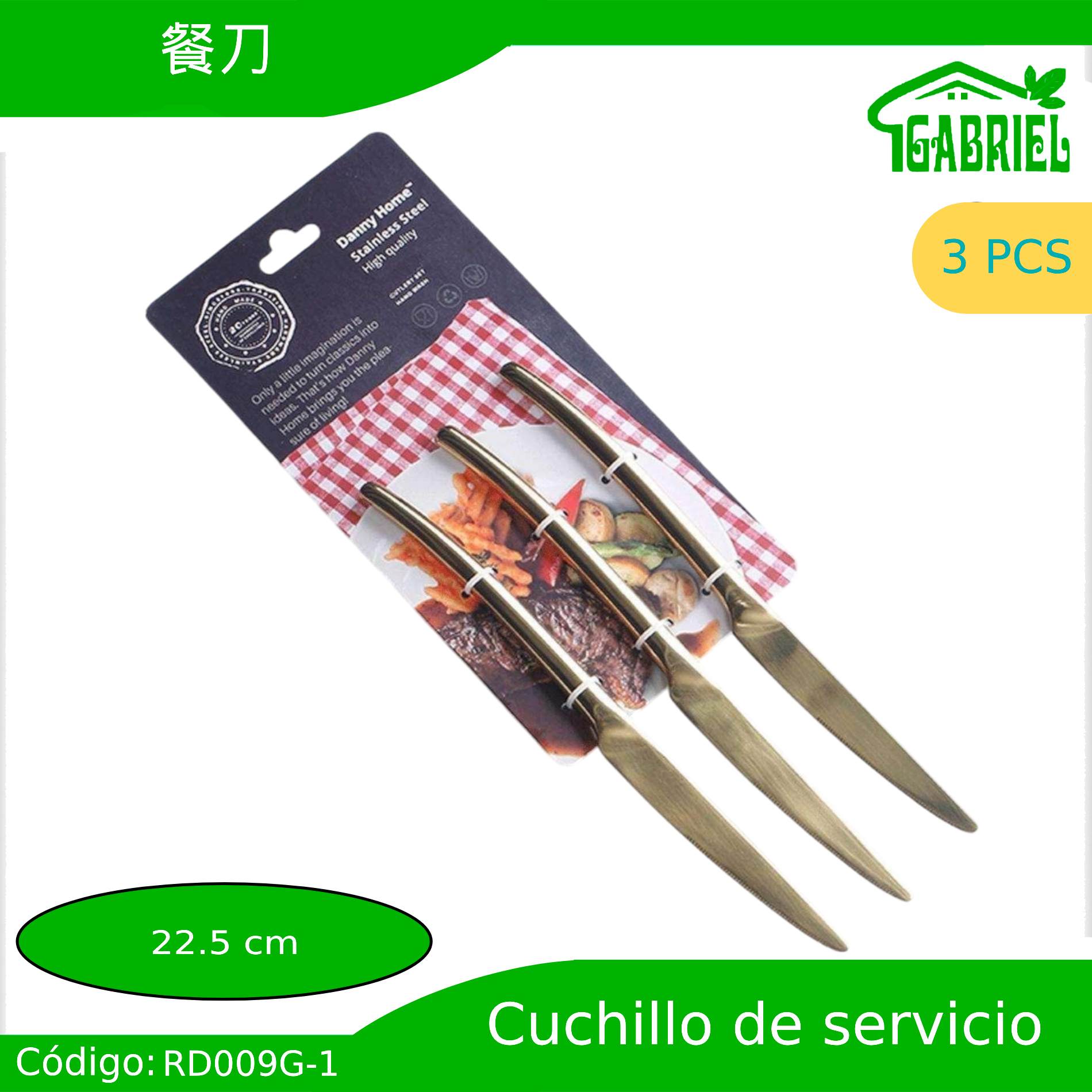 Cuchillos de Servicio 6 PCS 22.5 cm