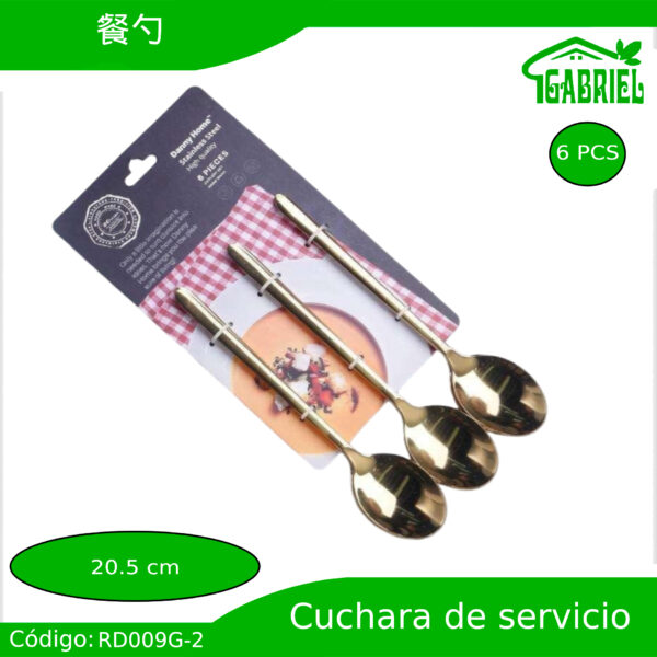 Cucharas de Servicio 6 PCS 20.5 cm