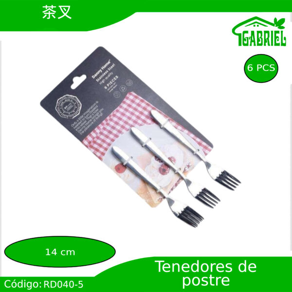 Tenedores para Postres 6 PCS 14 cm