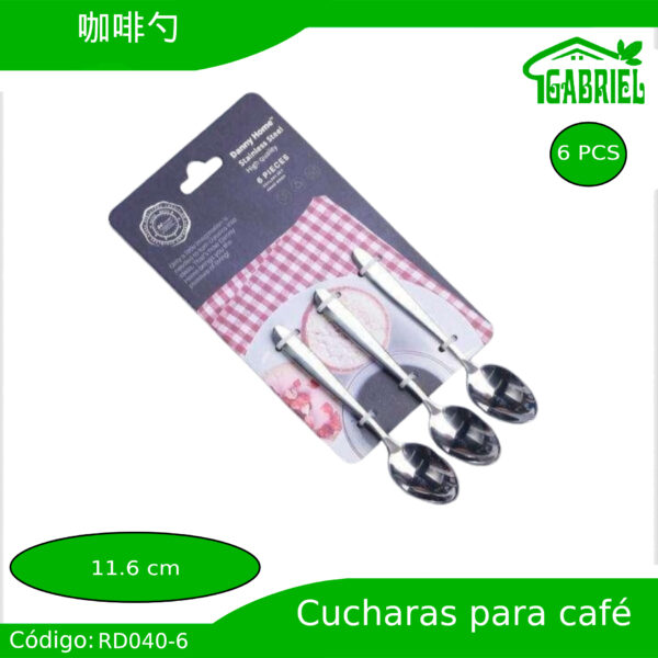 Cucharas para Café 6 PCS 11.6 cm