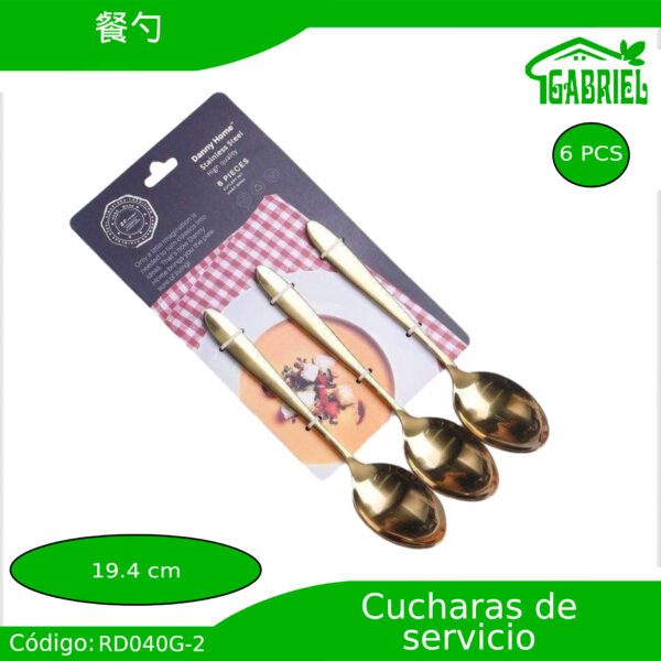 Cucharas de Servicio 6 PCS 19.4 cm