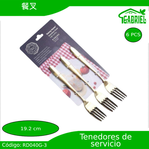 Tenedores de Servicio 6 PCS 19.2 cm