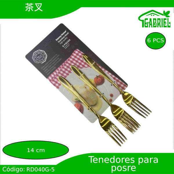 Tenedores para Postres 6 PCS 14 cm