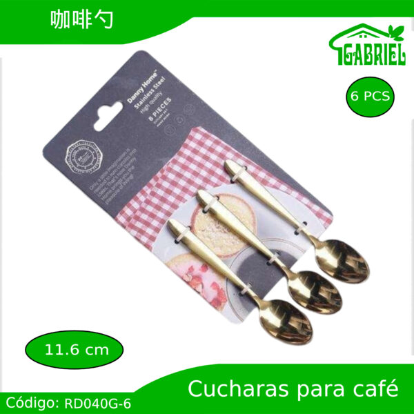 Cucharas para Café 6 PCS 11.6 cm