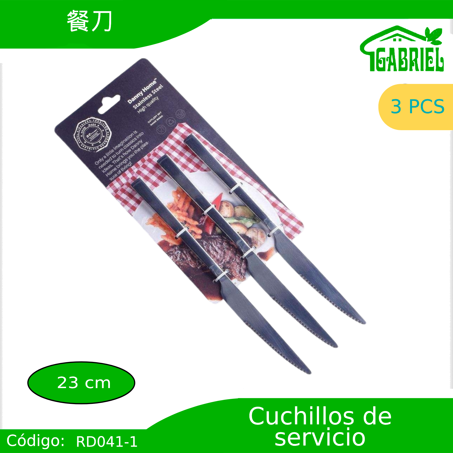 Cuchillos de Servicio 6 PCS 23 cm