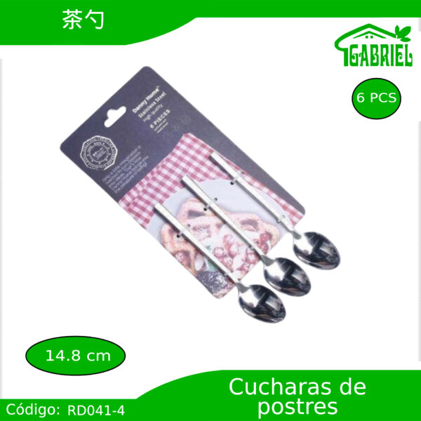 Cucharas para Postres 6 PCS 14.8 cm