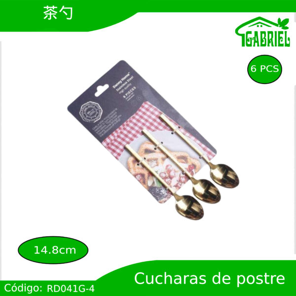 Cucharas para Postres 6 PCS 14.8 cm