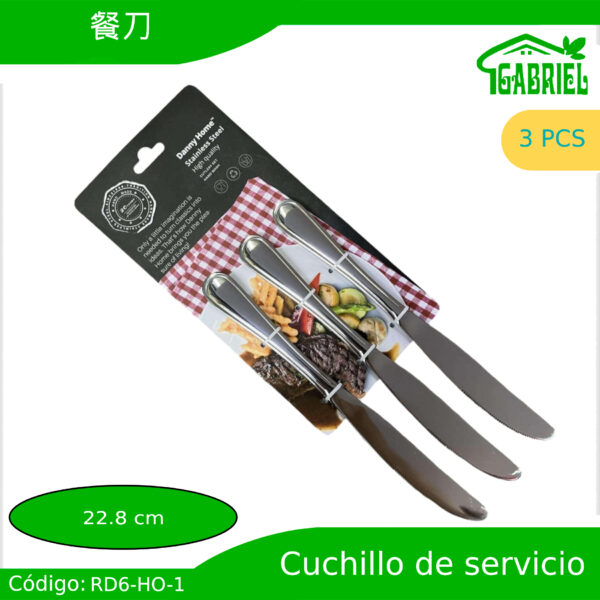 Cuchillos de Servicio 6 PCS 22.8 cm