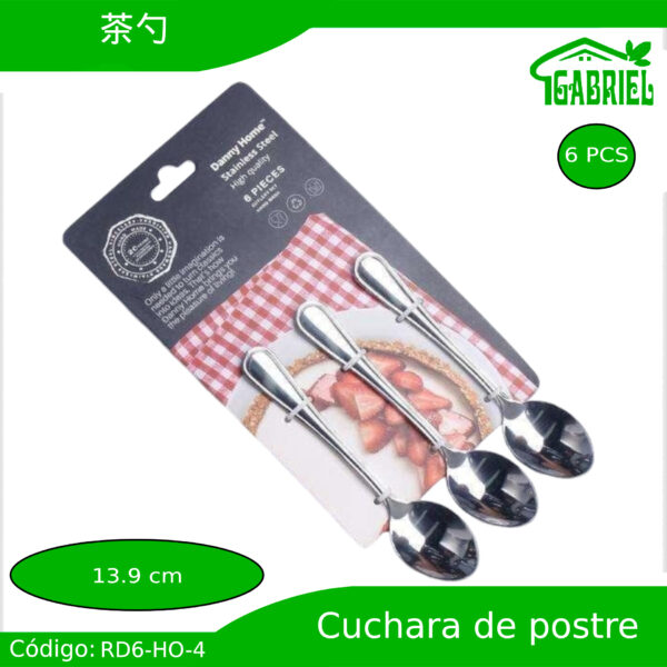 Cucharas de Postres 6 PCS 13.9 cm