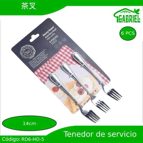 Tenedores para Postres 6 PCS 14 cm