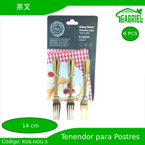 Tenedores para Postres 6 PCS 14 cm